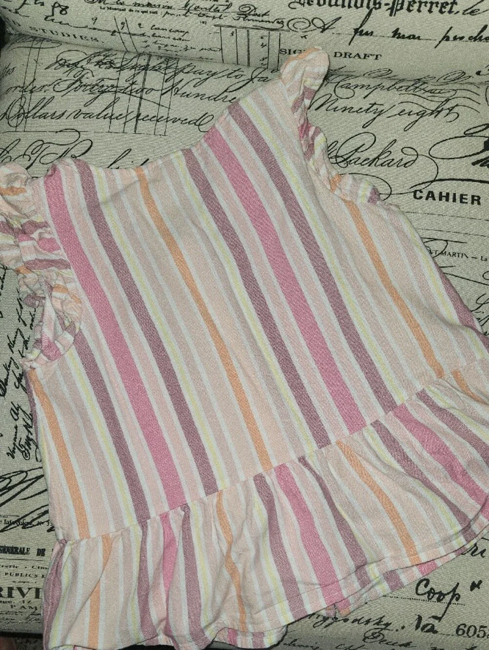 Cat&Jack Striped Pink & Peach Girls Two-Piece Set
